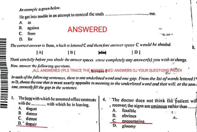 WAEC English Language Answers 2025