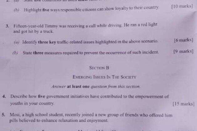 WAEC Civic Education Answers Wednesday 14th May 2025