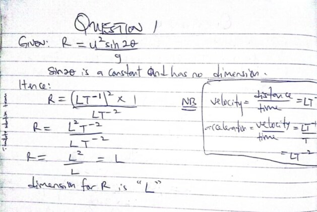 WAEC Physics Answers Wednesday 21st May 2025