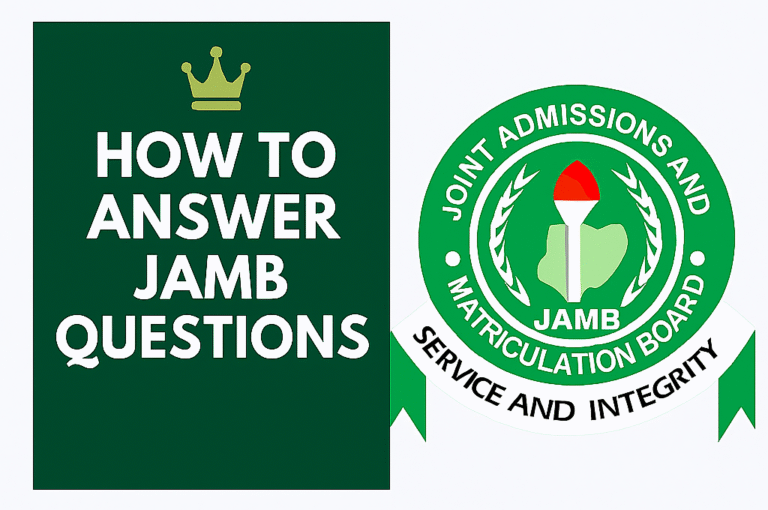 How To Answer JAMB Questions in 2026
