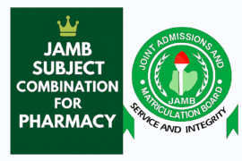 JAMB Subject Combination For Pharmacy 2026/2027