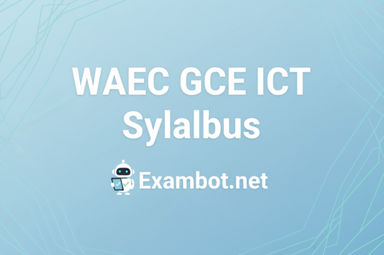 WAEC ICT Syllabus 2026/2027